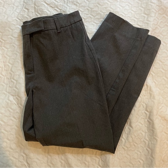 Talbots Charcoal Gray Cotton Blend Pants Slacks Women’s 10 Business Casual Light - Picture 1 of 10